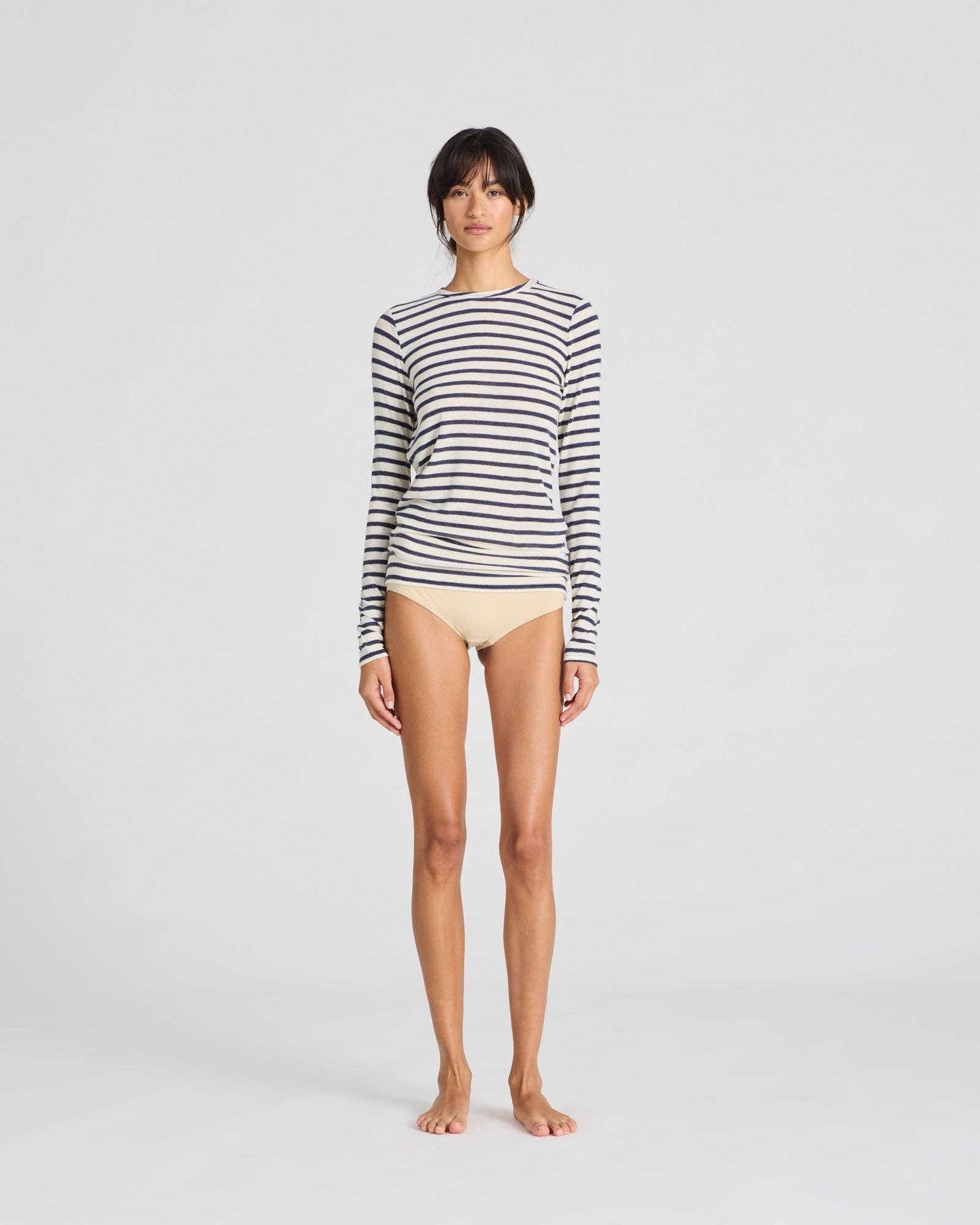 Maglia Thyra a righe in misto lana