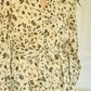 Abito midi in cotone con stampa animalier e cintura
