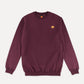 Felpa Essential in cotone organico bordeaux