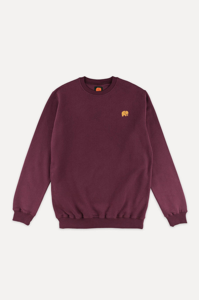 Felpa Essential in cotone organico bordeaux