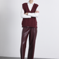 Pantaloni Napa in Ecopelle a Vita Alta