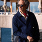 Overshirt in denim azzurro da uomo in cotone biologico