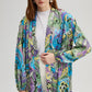 Kimono con cintura fantasia multicolor