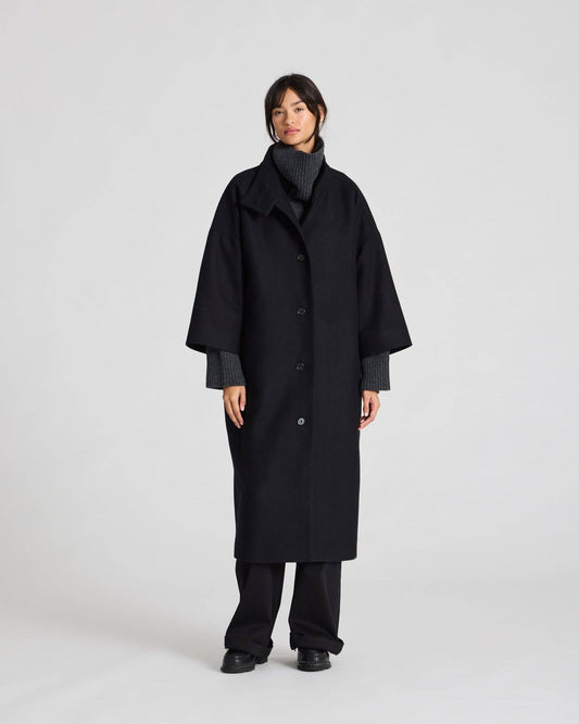 Cappotto lungo Nete in lana riciclata