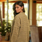 Cappotto aperto traforato in cotone