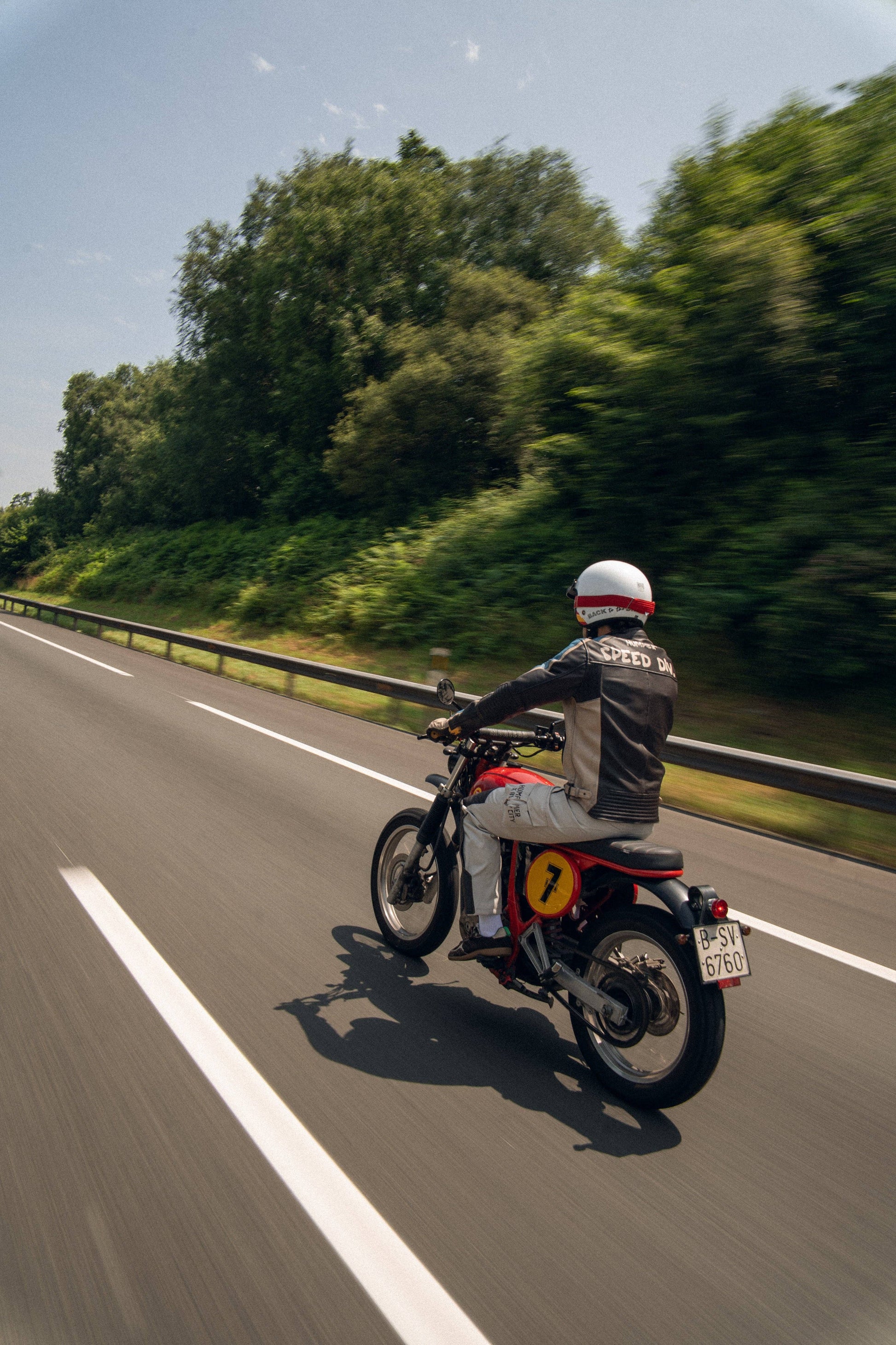 Giacca tecnica in pelle Speed Division