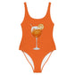Costume intero arancione con stampa Spritz Club