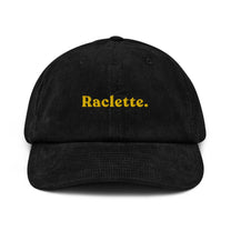 Berretto in velluto a coste con ricamo Raclette