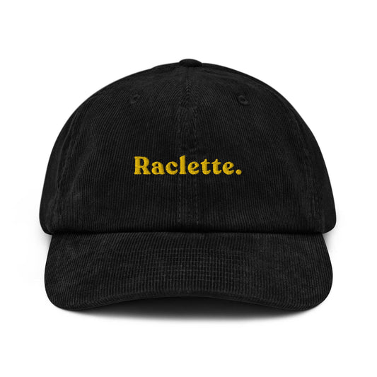 Berretto in velluto a coste con ricamo Raclette