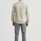 Camicia in cotone compatto avorio