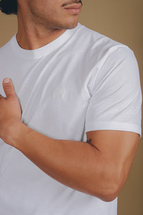 T-shirt Essentials in Cotone Organico Bianca