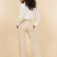 Pantaloni Palma fluidi beige