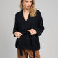 Gilet cardigan Louna blu marino da donna
