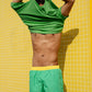 Costume da bagno uomo color block verde primavera