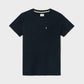 T-shirt in cotone biologico blu navy con taschino