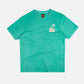 T-shirt Pigment Cup turchese medio in cotone organico