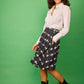 Camicia Rocio bianca in cotone con pieghe