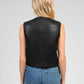 Gilet in similpelle nero Hulysse