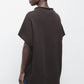 Maglione in lana a maglia rasata con collo alto