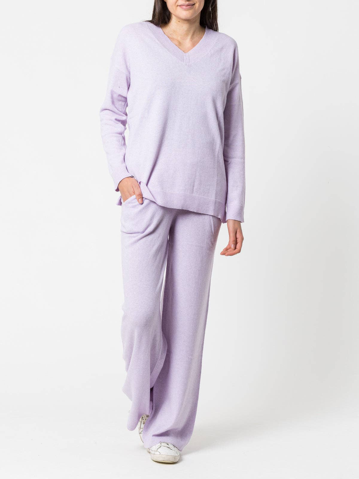 Pantaloni lunghi in maglia a vestibilità comoda