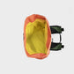 Zaino roll-top in poliestere riciclato kaki e arancione