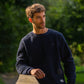 Felpa sherpa blu navy