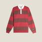 Polo rugby a righe a maniche lunghe