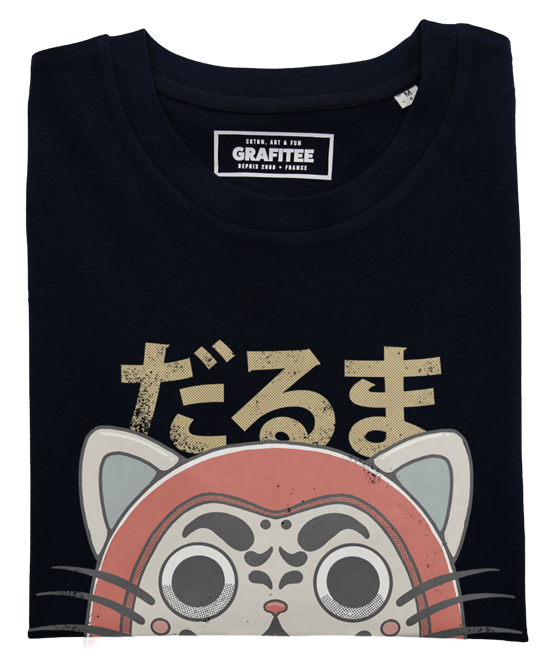T-shirt Daruma Neko con grafica animalier