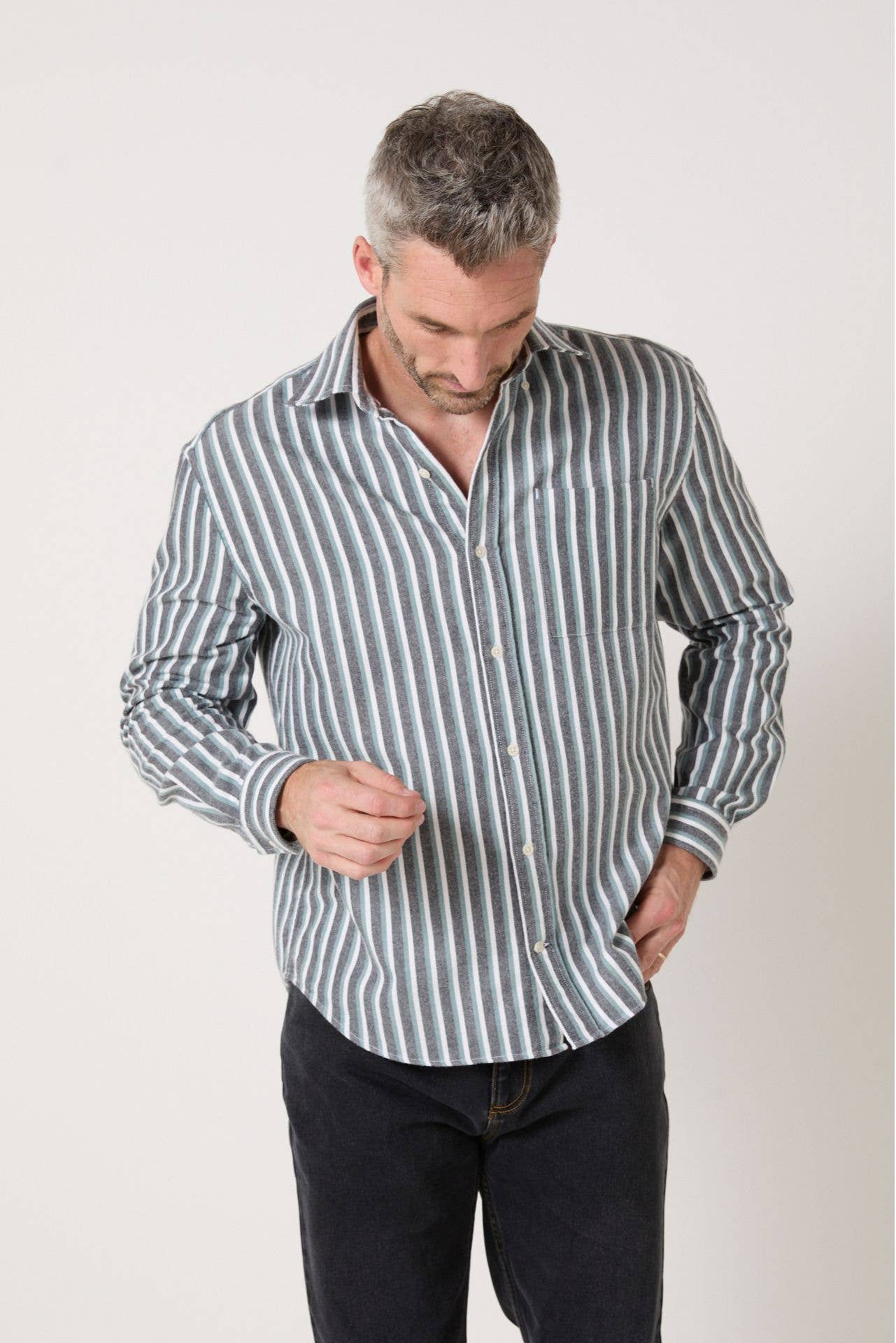 Camicia Jakarta a Righe in Oxford di Cotone
