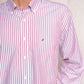 Camicia uomo a righe in cotone con colletto button-down