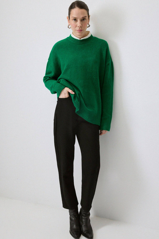 Maglione oversize tinta unita