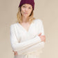 Berretto a coste in misto cashmere