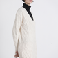 Abito in maglia intrecciata con scollo a V