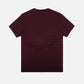 T-shirt Essentials in Cotone Biologico Rosso Vino