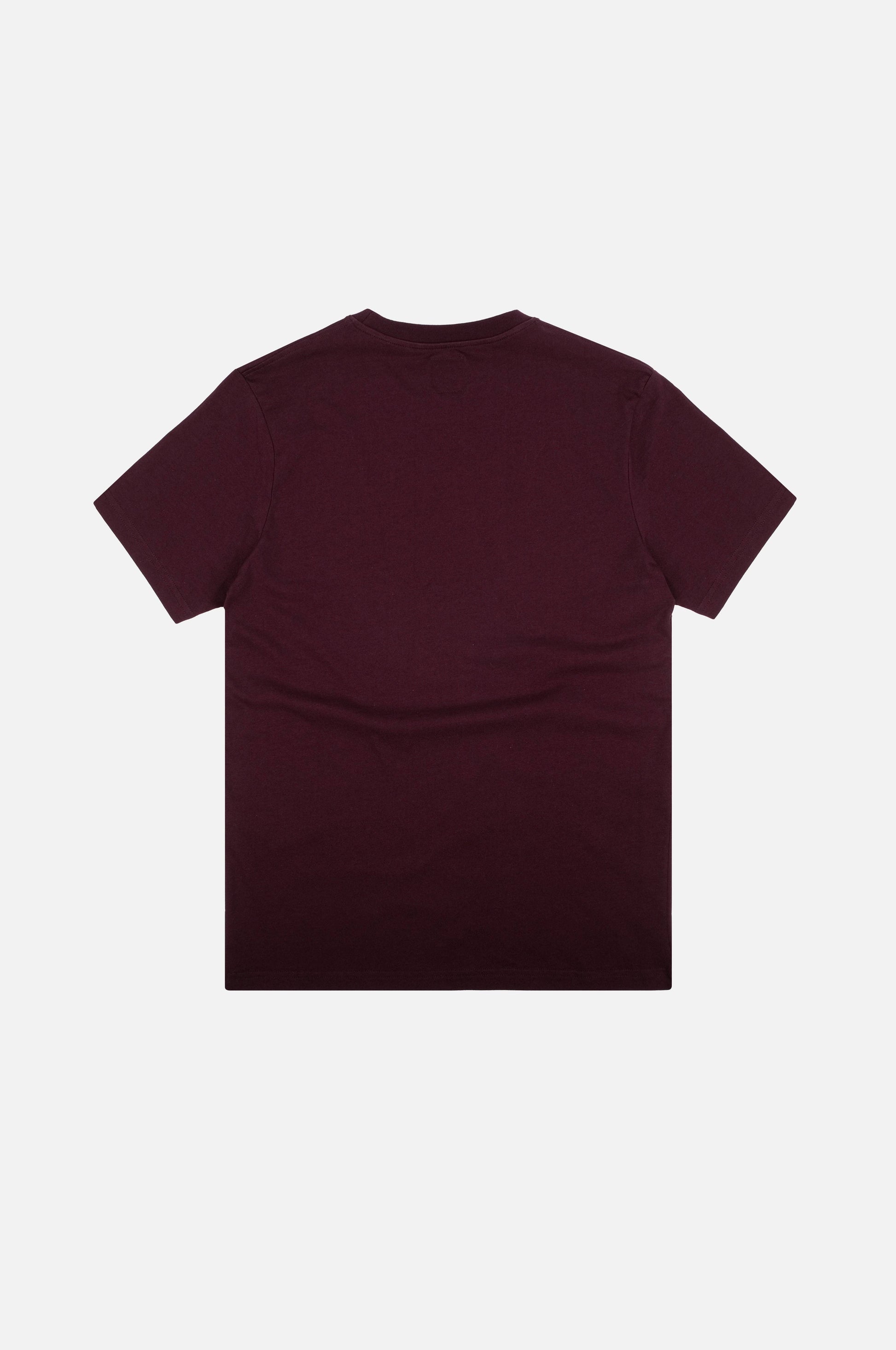 T-shirt Essentials in Cotone Biologico Rosso Vino