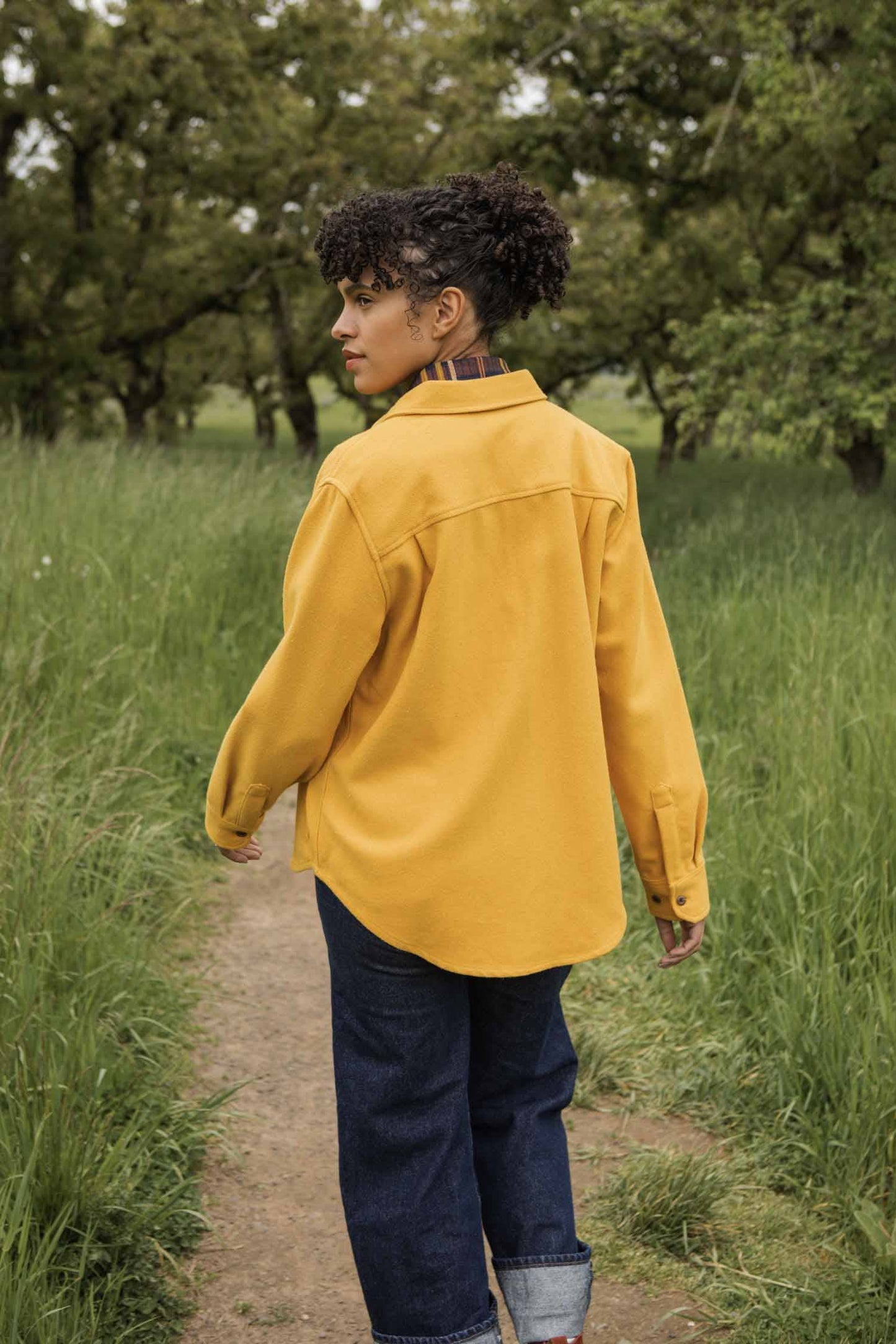 Camicia Dawson pesante in oro antico