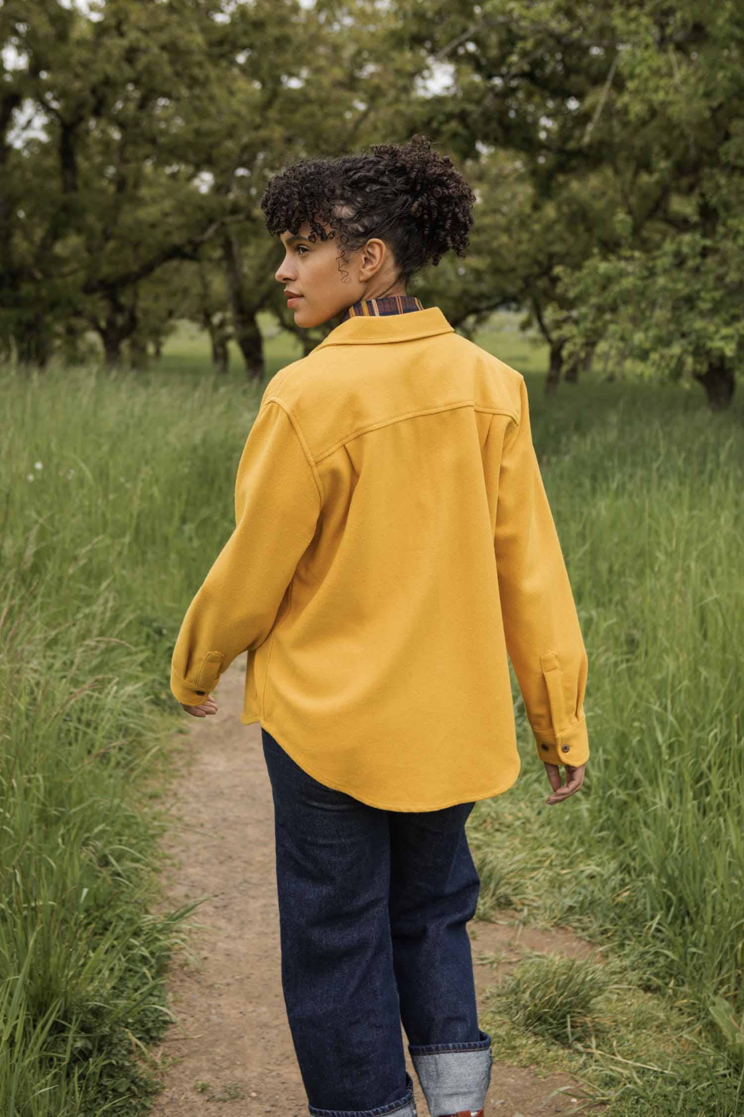 Camicia Dawson pesante in oro antico