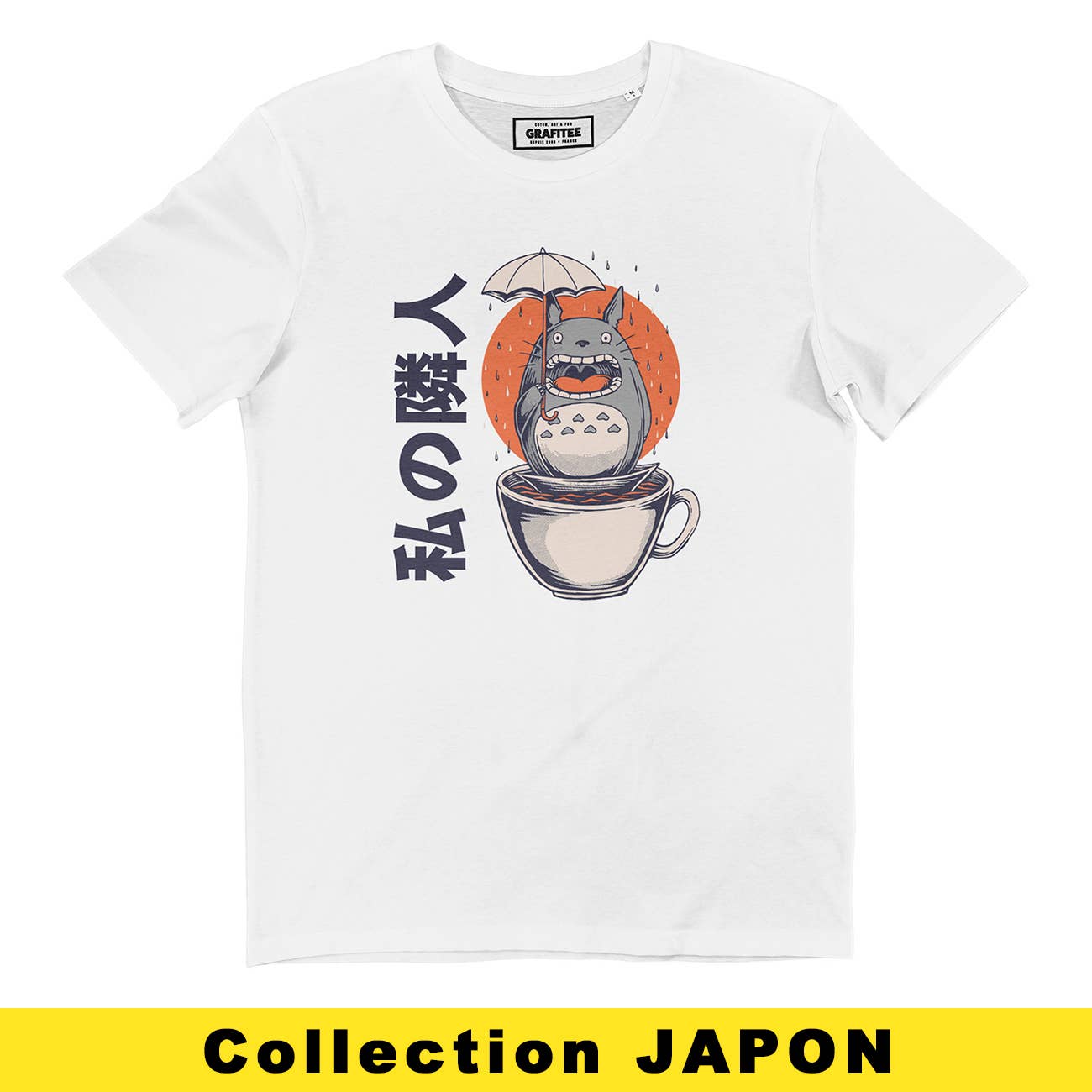 T-shirt Totoro con grafica in cotone biologico
