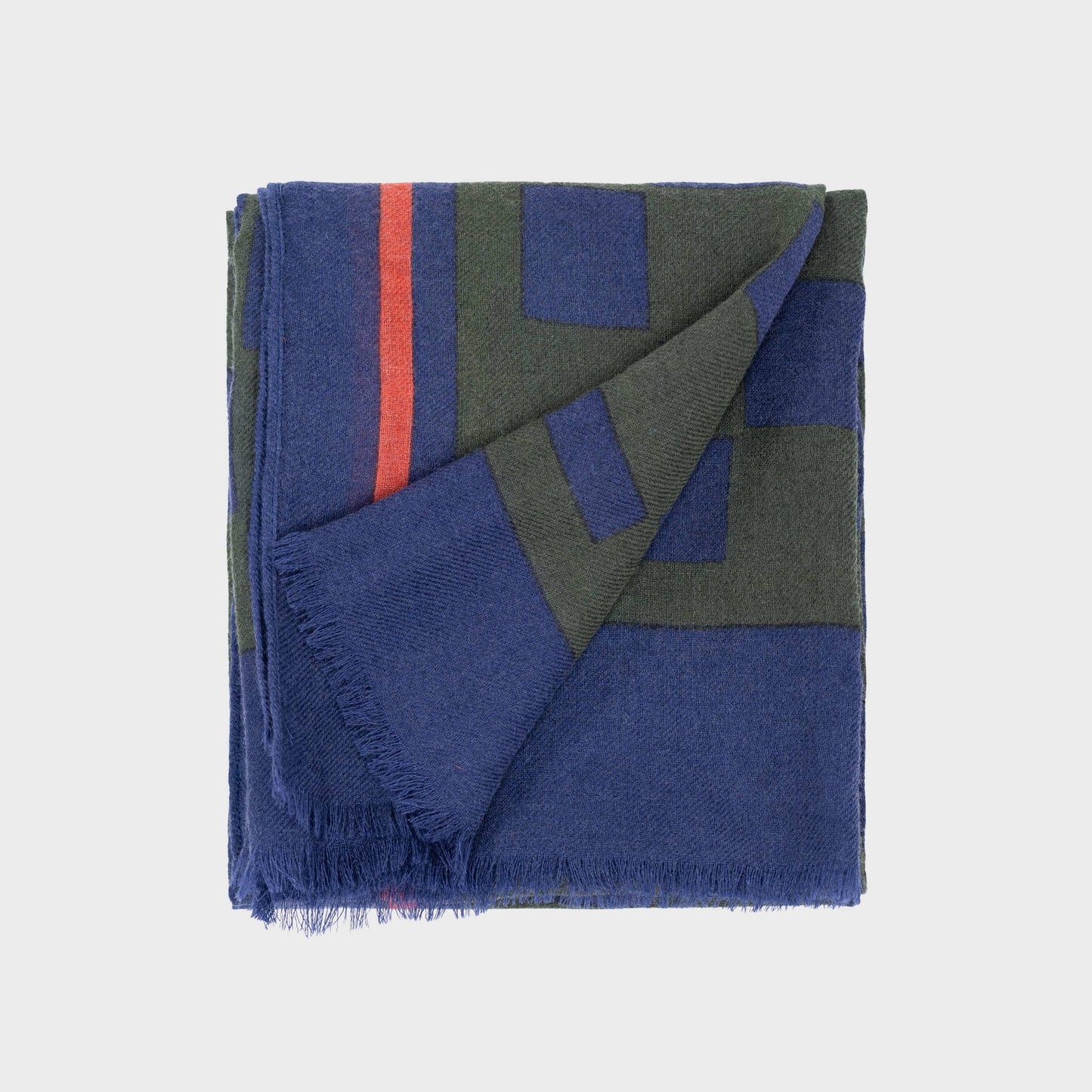 Foulard Uomo in Lana con Fantasia Geometrica