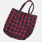 Borsa tote imbottita tartan