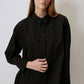 Camicia oversize a righe sottili