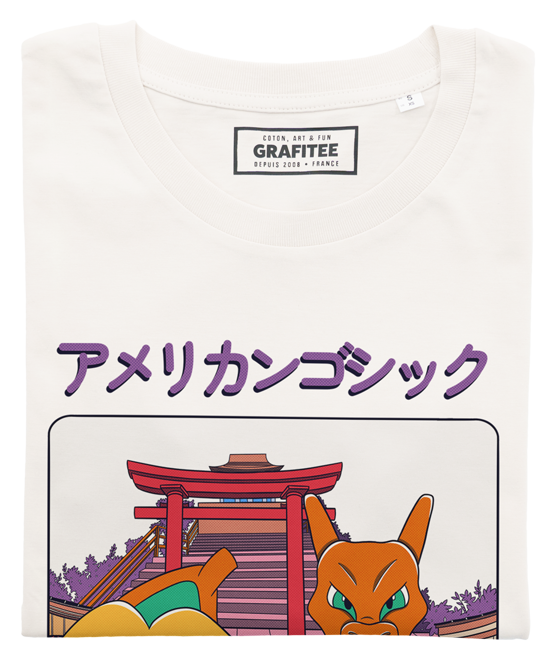 T-shirt American Gothic con stampa Pikachu