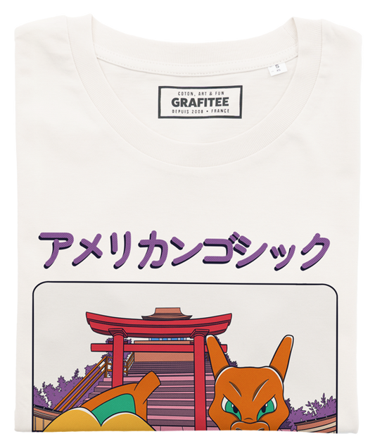 T-shirt American Gothic con stampa Pikachu