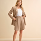 Pantaloncini a righe in lino e rayon