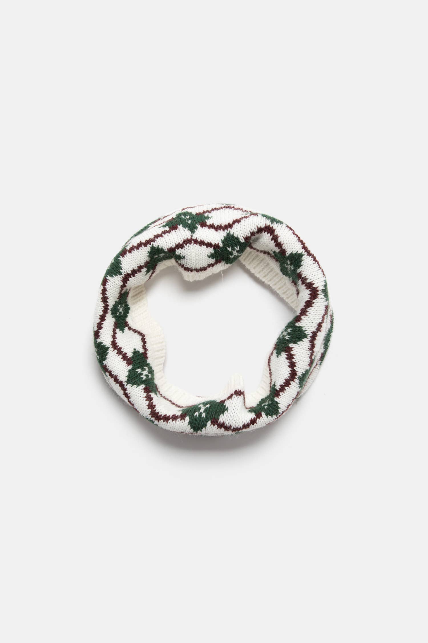 Scaldacollo jacquard in maglia