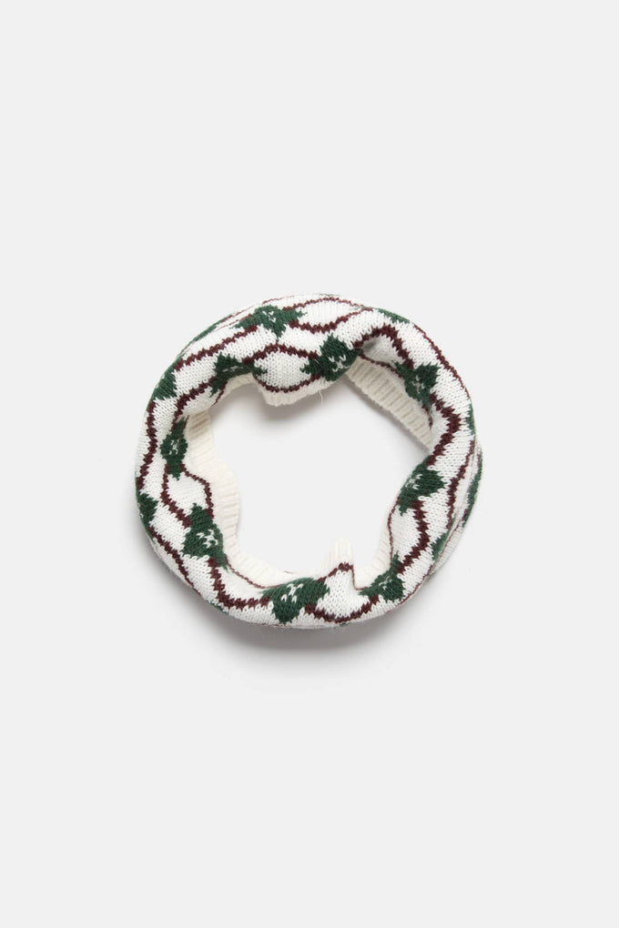 Scaldacollo jacquard in maglia