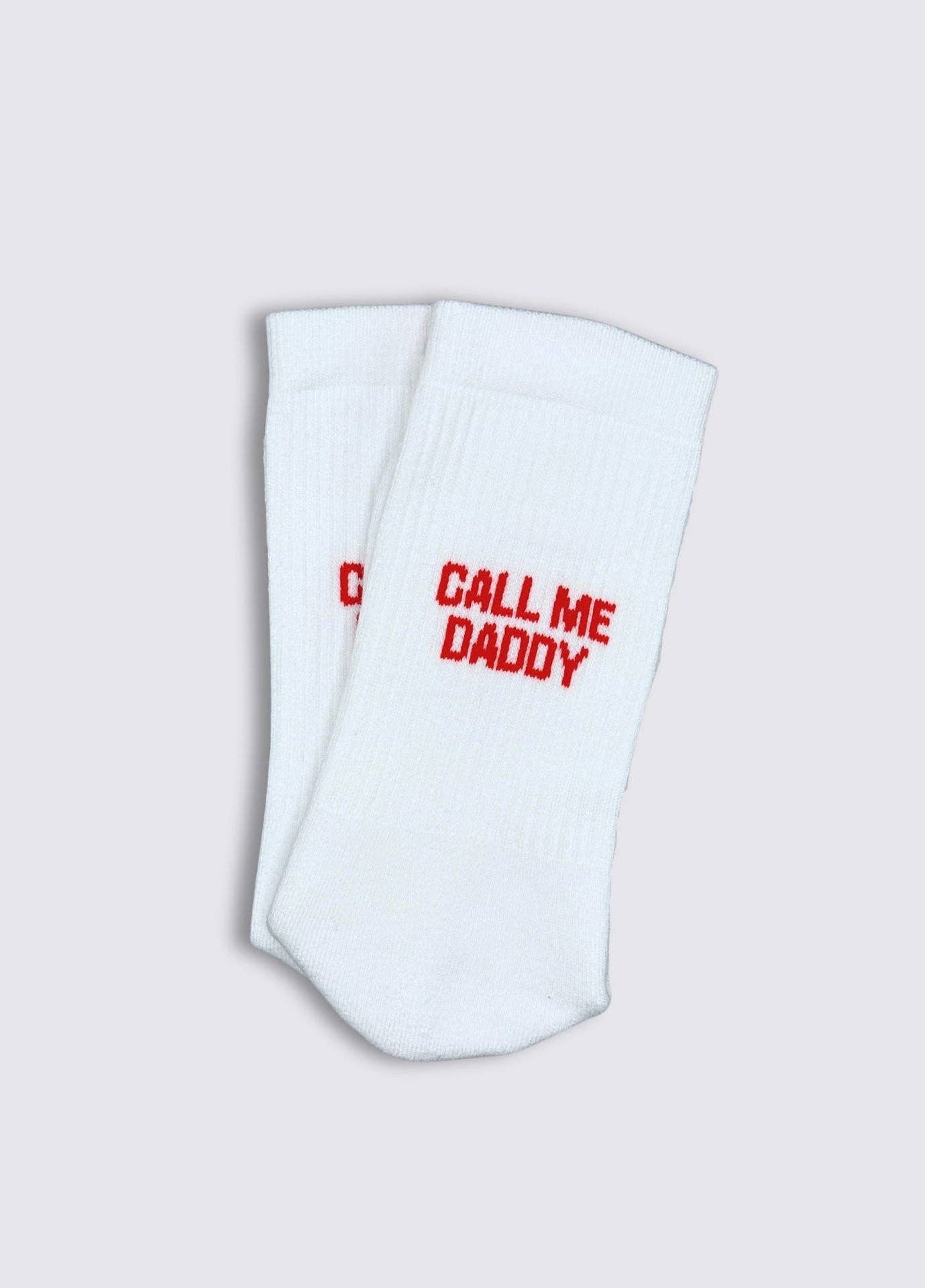 Calzini con scritta “Call Me Daddy”