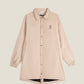 Trench classico beige unisex in cotone organico