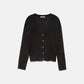 Cardigan in maglia con scollo a V
