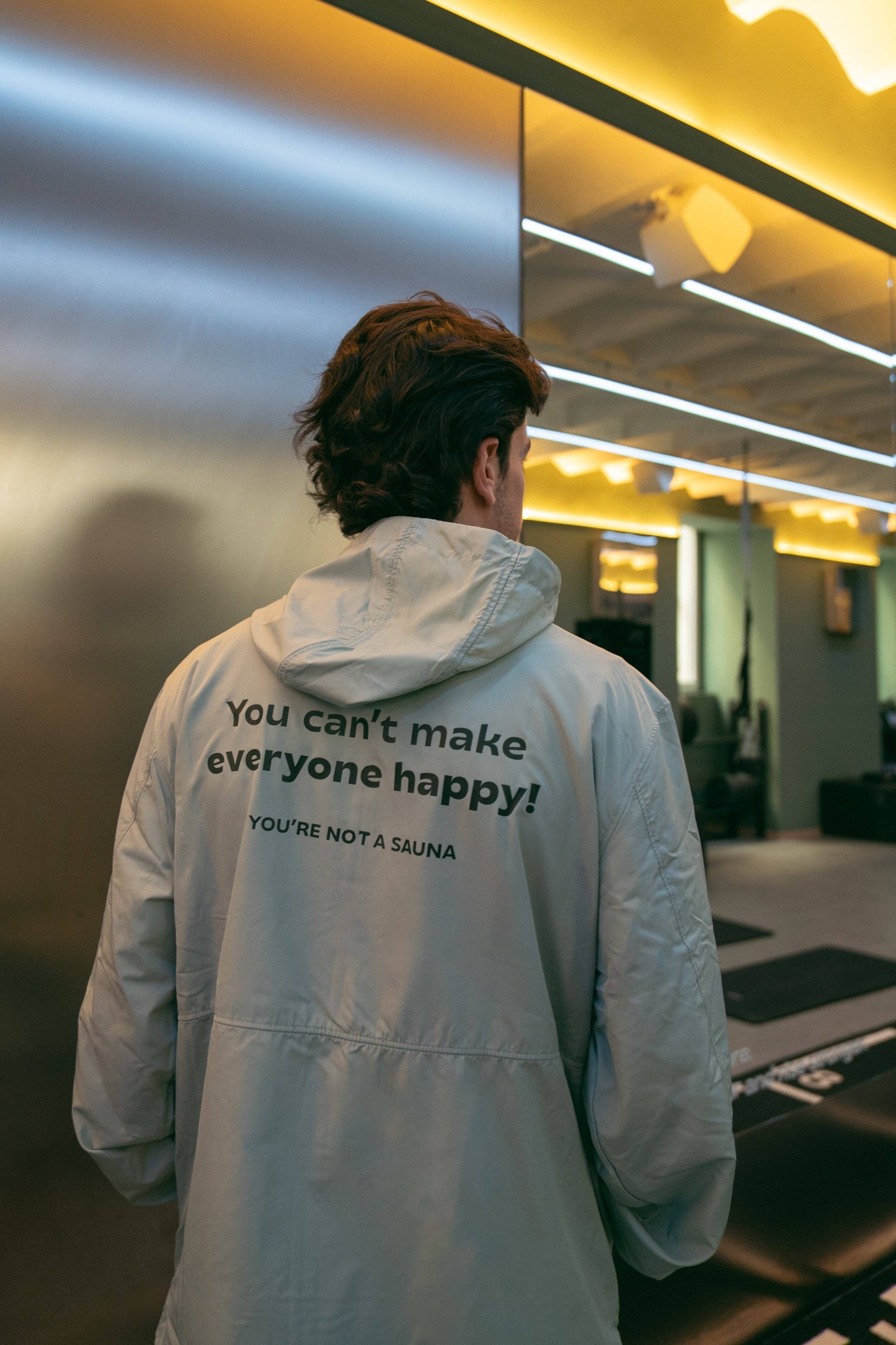 Giacca leggera windbreaker Gym Mood in poliestere riciclato
